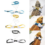 Maxbell Angel Wings Adjustable Reptile Harness Leash for Lizard Outdoor Walk Yellow