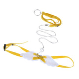 Maxbell Angel Wings Adjustable Reptile Harness Leash for Lizard Outdoor Walk Yellow