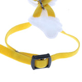 Maxbell Angel Wings Adjustable Reptile Harness Leash for Lizard Outdoor Walk Yellow