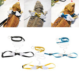 Maxbell Angel Wings Adjustable Reptile Harness Leash for Lizard Outdoor Walk Yellow