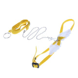 Maxbell Angel Wings Adjustable Reptile Harness Leash for Lizard Outdoor Walk Yellow
