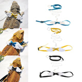 Maxbell Angel Wings Adjustable Reptile Harness Leash for Lizard Outdoor Walk Yellow