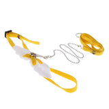 Maxbell Angel Wings Adjustable Reptile Harness Leash for Lizard Outdoor Walk Yellow