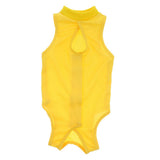 Maxbell Cat Recovery Suit for Abdominal Wounds E-Collar Alternative Yellow S