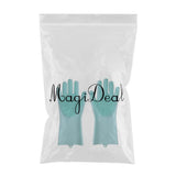Maxbell Silicone Cleaning Brush Scrubber Gloves for Household Pet Hair Care Blue