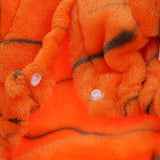 Maxbell Adorable Coral Fleece Pet Dress up Costume Dog Cat Coat Jumpsuit Tiger XL