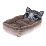 Maxbell New three-dimensional Pet Dog Cat Cotton Mat Kennel  Coffee Cat S