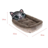 Maxbell New three-dimensional Pet Dog Cat Cotton Mat Kennel  Coffee Cat S
