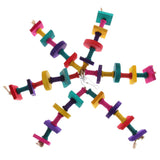 Max Parrot Supplies Bird Wood Molar Toy Parrot Chewing Swing Cage Accessories