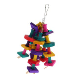 Max Parrot Supplies Bird Wood Molar Toy Parrot Chewing Swing Cage Accessories