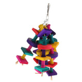 Max Parrot Supplies Bird Wood Molar Toy Parrot Chewing Swing Cage Accessories
