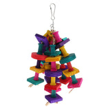 Max Parrot Supplies Bird Wood Molar Toy Parrot Chewing Swing Cage Accessories