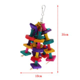 Max Parrot Supplies Bird Wood Molar Toy Parrot Chewing Swing Cage Accessories