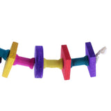 Max Parrot Supplies Bird Wood Molar Toy Parrot Chewing Swing Cage Accessories