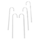 Maxbell 5 Pcs Transparent Acrylic Thickened Elbow Tube for Aquarium 0.7x15cm