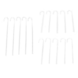 Maxbell 5 Pcs Transparent Acrylic Thickened Elbow Tube for Aquarium 0.7x15cm