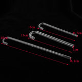 Maxbell 5 Pcs Transparent Acrylic Thickened Elbow Tube for Aquarium 0.7x15cm