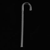 Maxbell 5 Pcs Transparent Acrylic Thickened Elbow Tube for Aquarium 0.7x15cm