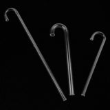 Maxbell 5 Pcs Transparent Acrylic Thickened Elbow Tube for Aquarium 0.7x15cm