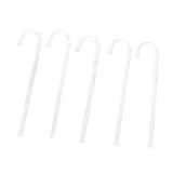 Maxbell 5 Pcs Transparent Acrylic Thickened Elbow Tube for Aquarium 0.7x15cm