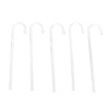 Maxbell 5 Pcs Transparent Acrylic Thickened Elbow Tube for Aquarium 0.7x15cm