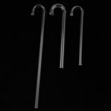Maxbell 5 Pcs Transparent Acrylic Thickened Elbow Tube for Aquarium 0.7x15cm