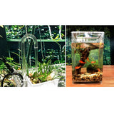Maxbell 5 Pcs Transparent Acrylic Thickened Elbow Tube for Aquarium 0.7x15cm