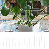 Maxbell 5 Pcs Transparent Acrylic Thickened Elbow Tube for Aquarium 0.7x15cm