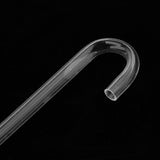 Maxbell 5 Pcs Transparent Acrylic Thickened Elbow Tube for Aquarium 0.7x15cm