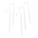 Maxbell 5 Pcs Transparent Acrylic Thickened Elbow Tube for Aquarium 1x15cm