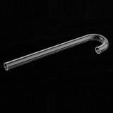 Maxbell 5 Pcs Transparent Acrylic Thickened Elbow Tube for Aquarium 1x15cm
