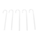 Maxbell 5 Pcs Transparent Acrylic Thickened Elbow Tube for Aquarium 1x15cm