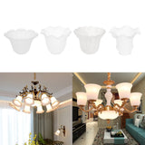 Maxbell E27 Clear Glass Ceiling Fan Light Chandelier Wall Sconce Light Shades  1