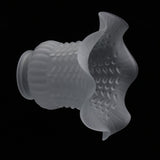 Maxbell E27 Clear Glass Ceiling Fan Light Chandelier Wall Sconce Light Shades  4