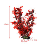 Maxbell Artificial Aquarium Ornament Plant Aquatic Decor Underwater Plastic Tree Red