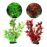 Maxbell Artificial Aquarium Ornament Plant Aquatic Decor Underwater Plastic Tree Red