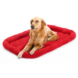Maxbell Pet Bed for Dog Cat Crate Mat Soft Warm Pad Liner Home Indoor Red