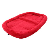 Maxbell Pet Bed for Dog Cat Crate Mat Soft Warm Pad Liner Home Indoor Red
