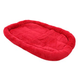 Maxbell Pet Bed for Dog Cat Crate Mat Soft Warm Pad Liner Home Indoor Red
