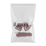 Maxbell Pet Dog and Cat Strap Rope, Puppy Kitten Bow Tie Collar Leash M Red Stripe