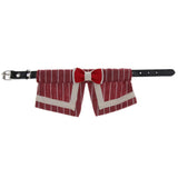 Maxbell Pet Dog and Cat Strap Rope, Puppy Kitten Bow Tie Collar Leash M Red Stripe