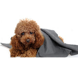 Maxbell Pet Dog & Cat Shower Bathe Hair Dry Large Size Towel M Gray