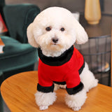 Maxbell Red Chinese Style New Year Festive Dog Tang Suit Two Legged Jumpsuit M