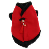 Maxbell Red Chinese Style New Year Festive Dog Tang Suit Two Legged Jumpsuit M