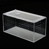 Maxbell Reptile Terrarium Feeding Box Amphibian Breeding Box for Spide Lizards Frogs