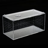 Maxbell Reptile Terrarium Feeding Box Amphibian Breeding Box for Spide Lizards Frogs