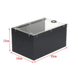 Maxbell Clear Acrylic Box Pet Reptile Transport Breeding Feeding Case 23 x 15 x 12cm