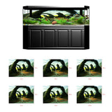 Maxbell Fish Tank Aquarium Background Wall Decor Sticker Stone Arch Bridge 61x30cm