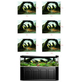 Maxbell Fish Tank Aquarium Background Wall Decor Sticker Stone Arch Bridge 61x30cm