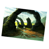 Maxbell Fish Tank Aquarium Background Wall Decor Sticker Stone Arch Bridge 61x30cm